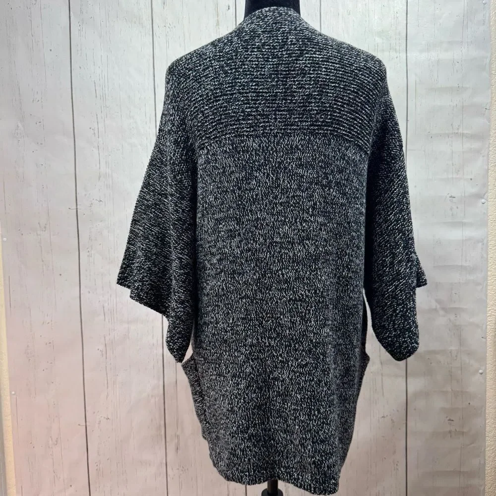 Vince Camuto Womens Chunky Knit 3/4 Sleeves Pockets Layering Open Front Relaxed